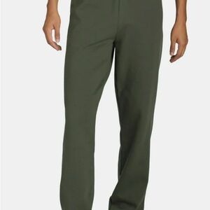 Mens Olive Green Sweat Pants with Elastic Waist and Hems- Size Small 28/30